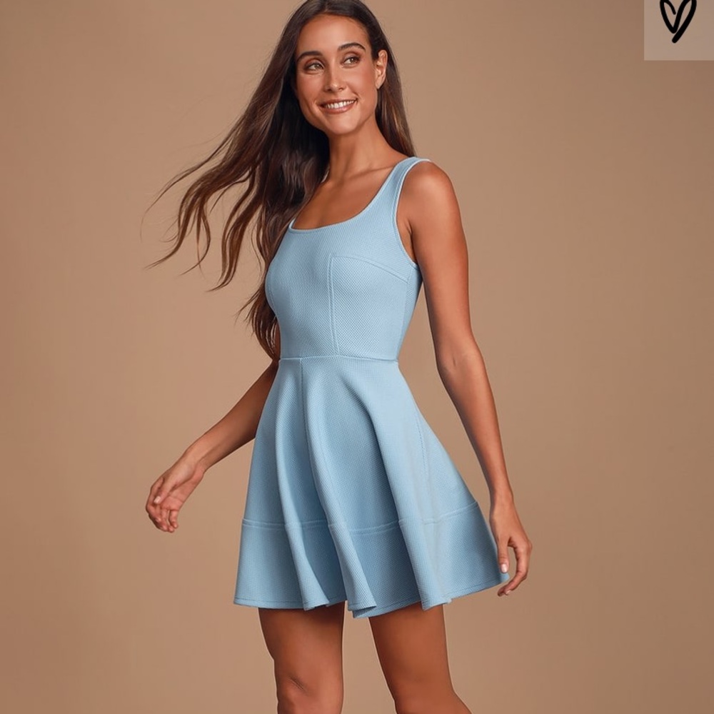 LULUS PERIWINKLE BLUE DRESS